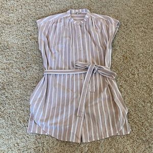 Like new Lucky Brand linen button down shirt